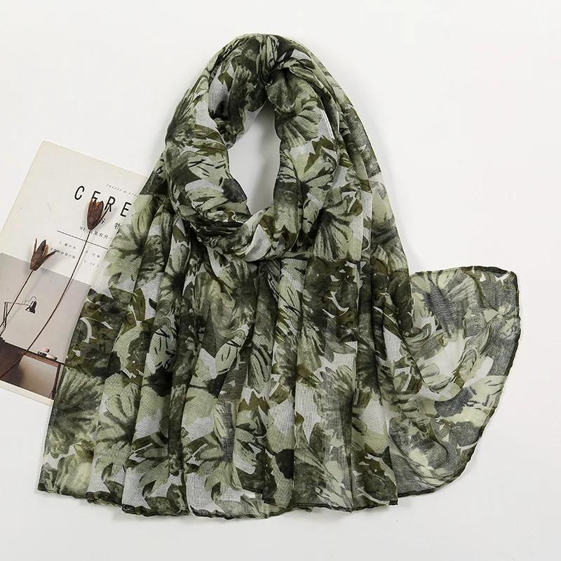 New Brand Spring Women Scarf Embroider Fashion Long Scarves Cotton Winter Shawl Lady Pashmina Bandana Foulard Hijabs Female