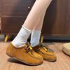 Женские туфли-кенгуру с внутренней платформой, всесезонные, новые, осенние, ретро, туфли Дуду, повседневные одинарные туфли