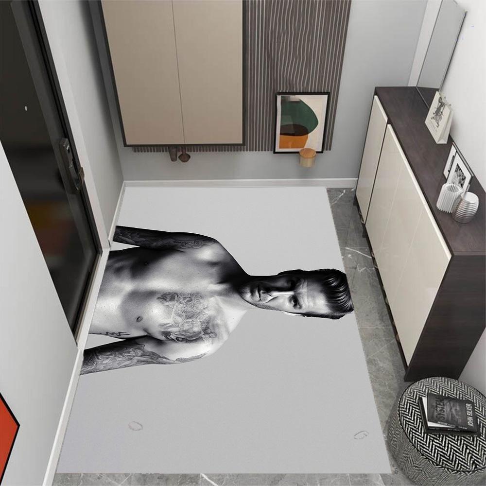 David Beckham's Torso Floor Mat Suitable for Decorate room Playrooms Dormitory Bedrooms Anti-slip Rug Anime Office Decor Wedding Party Gift
