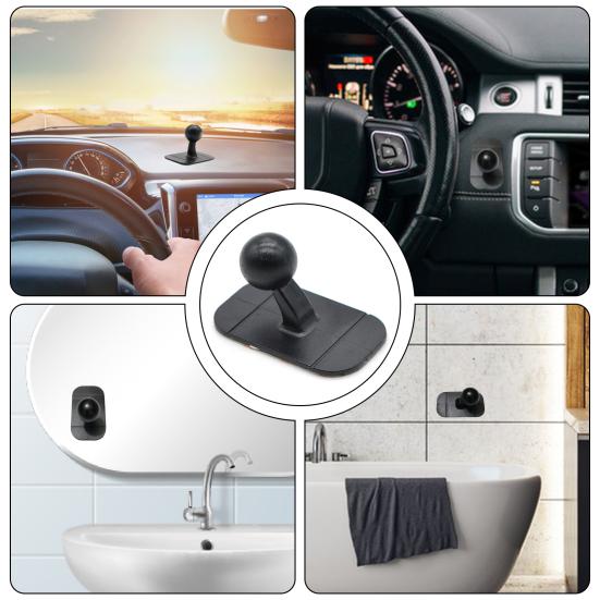 Самоклеящаяся накладка на шариковое крепление, сильная клейкая липкость, держатель для телефона на приборной панели, без остатков, липкий