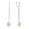 Silver Earrings with Natural Baroque Pearls (2185260)