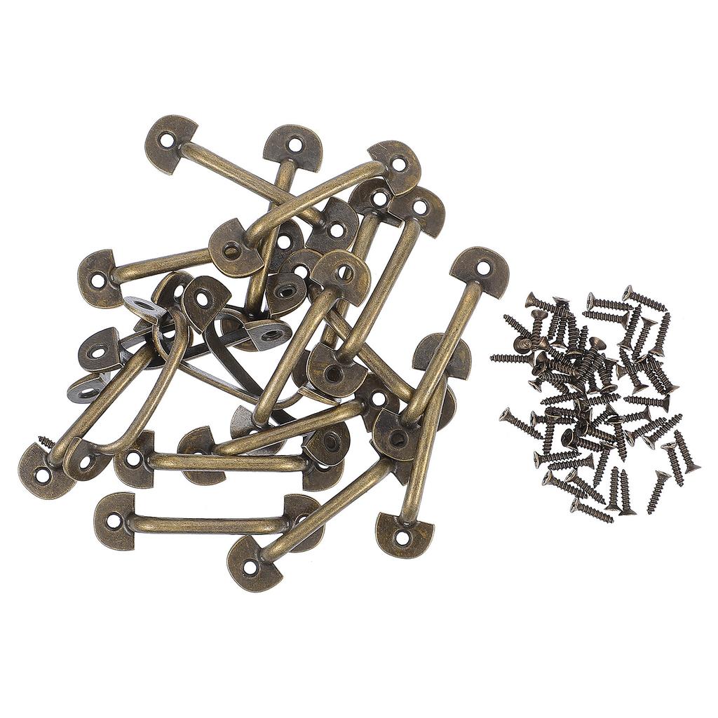 20Pcs Cabinet Pull Handle Zinc Alloy Drawer Knob Set Stylish Replacement for Old Door Furniture in Living Room Dorm