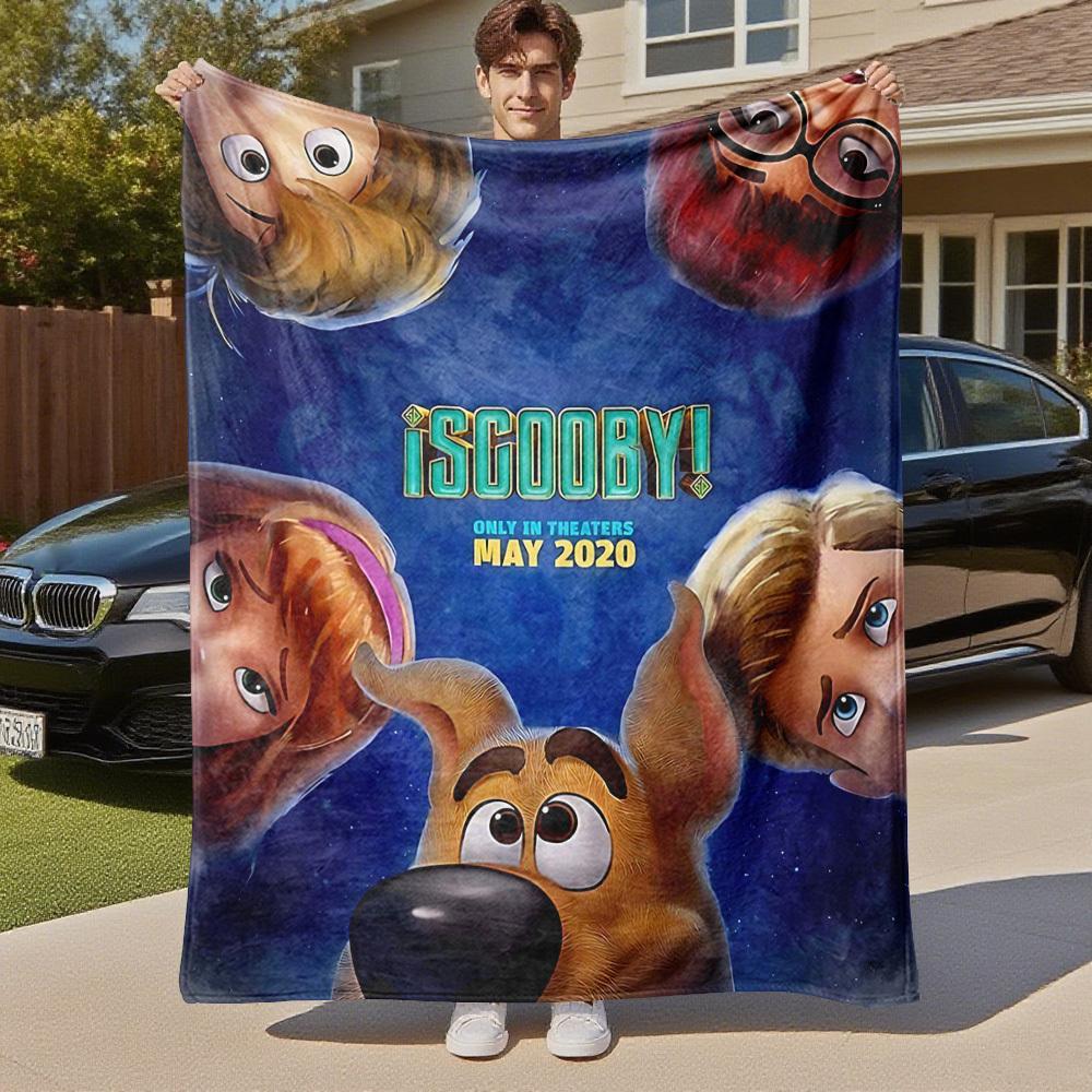 1PC Scooby-Doo 2020 Outdoor Flannel Blanket Soft Plush Decor for Picnics, camping,Bedroom, Playroom, Office1185A