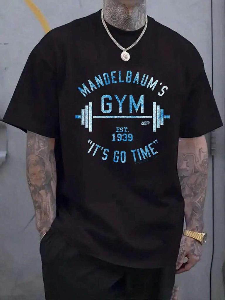 Футболка Mandelbaum's Gym, Повседневная летняя футболка с коротким рукавом и круглым вырезом, Унисекс футболка