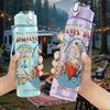 1 шт. Винтажный коллаж с рисунками в стиле темного фэнтези, 750 мл, портативная спортивная бутылка для воды, герметичная, для спортзала, путешествий на открытом воздухе, стакан для напитков
