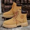 2024 Autumn/Winter British Style High-Top Yellow Desert Workwear Retro Motorcycle Martin Boots for Men