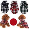 Small Dog Jacket Dog Clothes Pet Plaid Shirt Lapel Coat Cat Jacket Clothes Costume Tops Dog Accessories