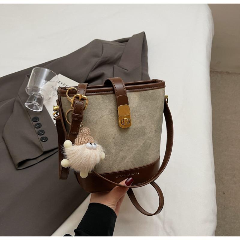 Popular Small Bags Women's Autumn Versatile New Fashion Shoulder Messenger Bag Portable Bucket Bag