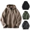 Men And Women With The Same Chunky Warm Hooded Sweater Casual Casual All Loose Windproof Jacket