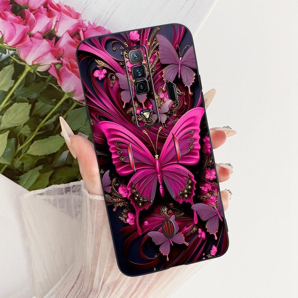 Чехол для телефона ZTE nubia RedMagic 7 Силиконовый Милый Кот Модный Забавный Расписной Funda Для Red Magic 7 NX679J Корпус