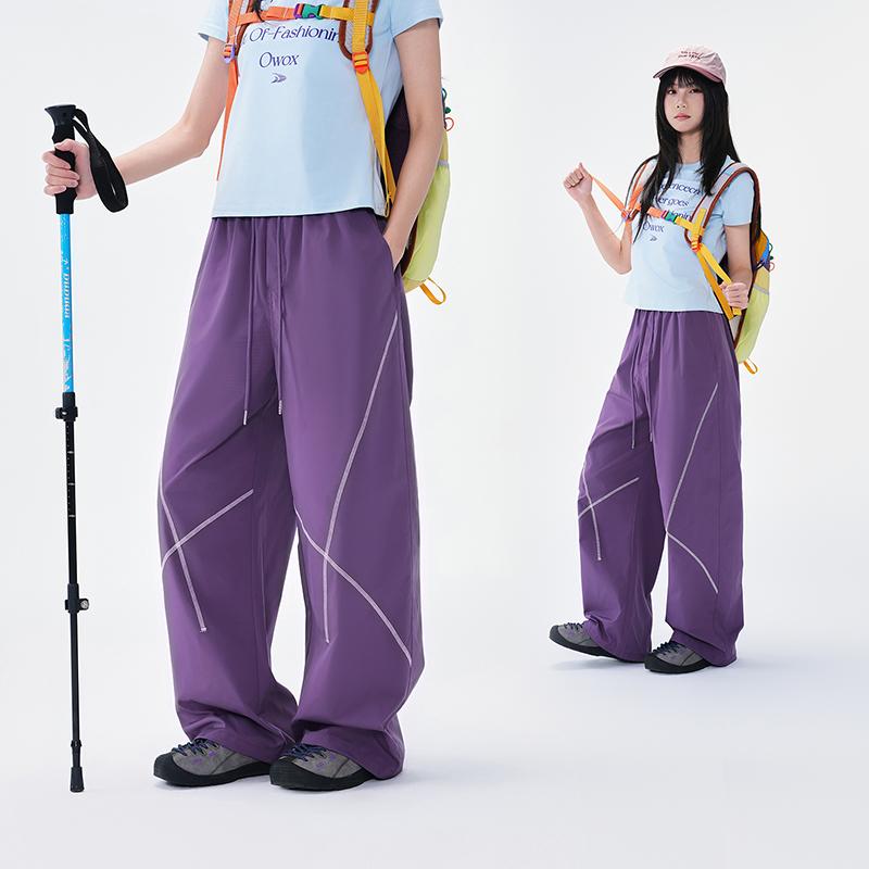 Women's Pants, American Straight Leg Work Pants, Loose Paratrooper Pants, Hong Kong Style Functional Casual Pants