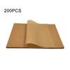 200Pcs Baking Disposable Paper Sheets Non-Stick Parchment Paper for Baking Grilling Air Fryer