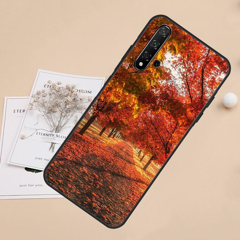 Autumn Leaves For Huawei Nova 5T 9 10 SE 7i 8i 11i 12i Y60 Y61 Y70 Y72 Y73 Y90 Y91 P20 P30 P40 Lite Case
