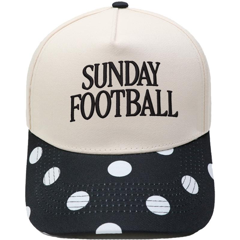 SUNDAY FOOTBALL embroidery color matching truck driver hat men's and women's casual sunshade baseball cap tide