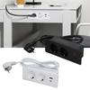 Встраиваемая розетка 2 розетки с портом USB C USB A мощностью PD20W, встроенный удлинитель для мебели, шнур 1,5 м