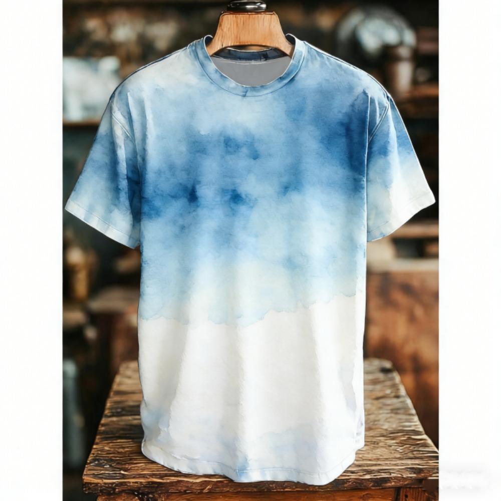Europe and America Vintage Men's T-Shirts Fashion Street Short Sleeve Tee Shirts Loose Outdoor Casual Clothing T-shirt Women Tees Tops