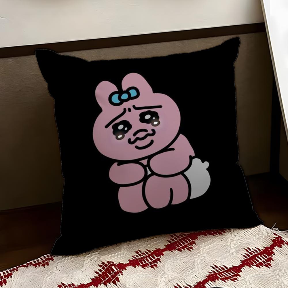 Kawaii OOpanchu Usag Cushion Cover Reversible Soft Durable Pillow Cover Home  Car MultiScene Use for Daily Comfort