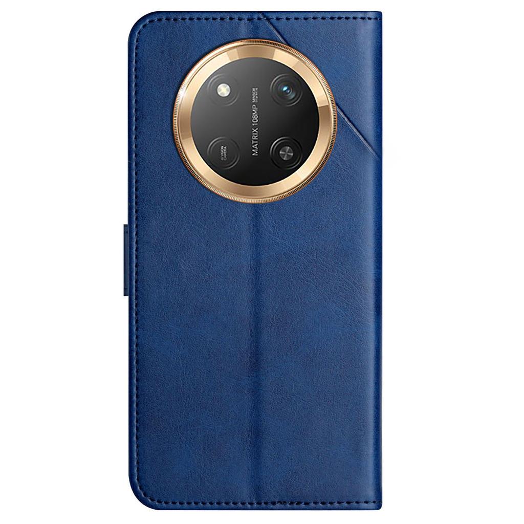 Leather Case For Honor X60 Pro 5G/X9c 5G/Magic7 Lite 5G Line Pattern Wallet Phone Cover with Wrist Strap