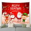 Snowman Christmas Tree Tapestry Christmas Wall Decor Background Fabric Home Decor Christmas Tapestry Tapeçaria De Natal
