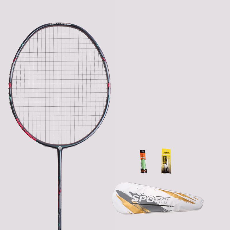 23 фунта бадминтонная ракетка углеродное волокно мужчина женщина взрослый высокая эластичность прочная основная ракетка для атаки защита Соревновательный уровень