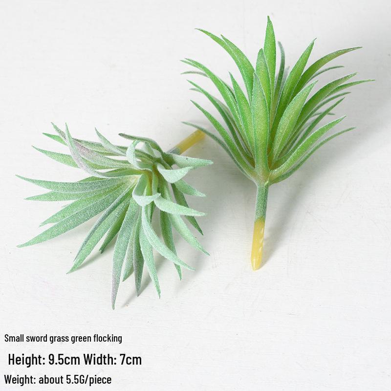 Mini Flocking Artificial Succulent Bonsai for DIY Wall Decor