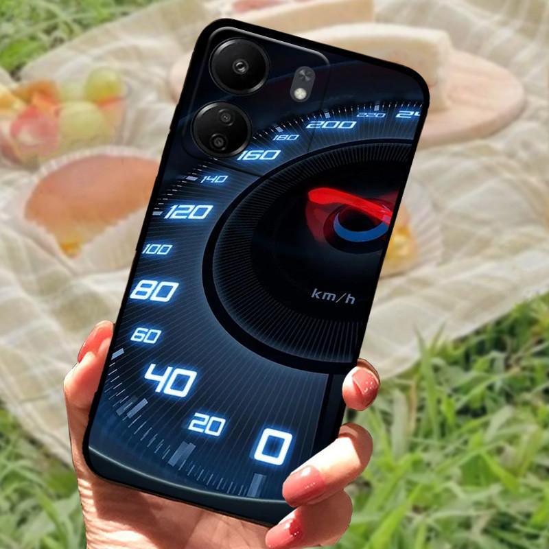 Для Redmi 13C 4G Чехол ТПУ Силикон Мягкая Защитная Задняя Крышка Телефона Для Xiaomi Poco C65 Модный Принт Ударопрочный Бампер Чехлы