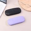 1Pc  Portable Glasses Case Printed Leather Storage Box Travel Glasses Storage Case Men Women Eyewear Protector