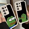 Чехол для телефона Samsung Galaxy S26 S25 Ultra S24 FE Смешной Грустный Forg P-Pepe Мем Оболочка S23 Plus S22 + S21 S20 5G Мягкий Силикон Fund