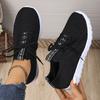 Fashion Breathable Mesh Casual Sneakers Women 2025 Comfortable Soft Sole Knitted Flats Woman Slip On Walking Running Shoes Size 36-43
