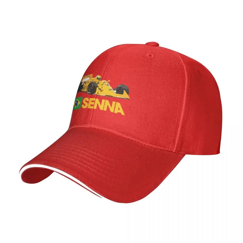 Кепка Бейсболка Senna Motorsports Racing для Взрослых Мужская Повседневная Кокетливая Пляжная Кепка от Солнца 2024 Новая Хип-Хоп Кепка Тракер