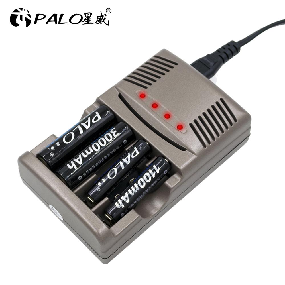 PALO Умное зарядное устройство со светодиодной подсветкой для NI-MH NI-CD AA AAA аккумуляторов для NI-CD LI-ION 9V 6F22 Многофункциональное зарядное устройство для аккумуляторов