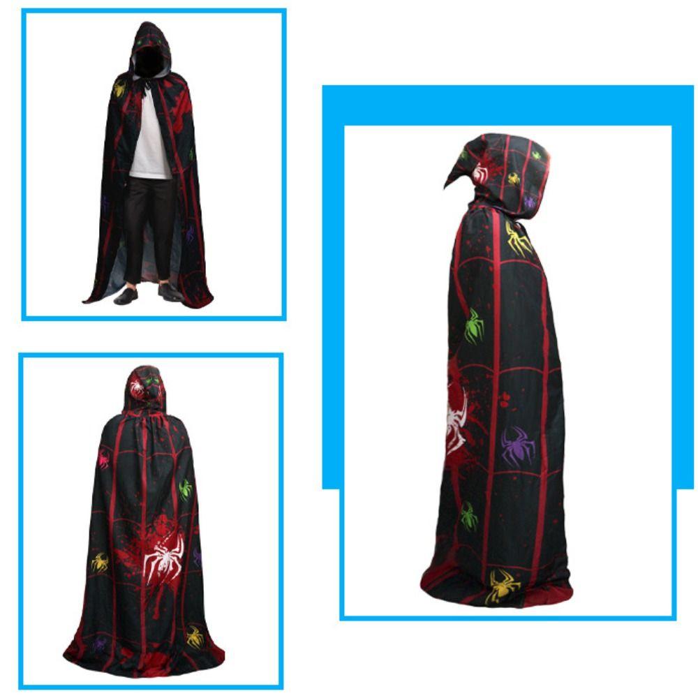 Тыква Хэллоуин Плащ Смерти Замок Паутина Накидка День Всех Святых