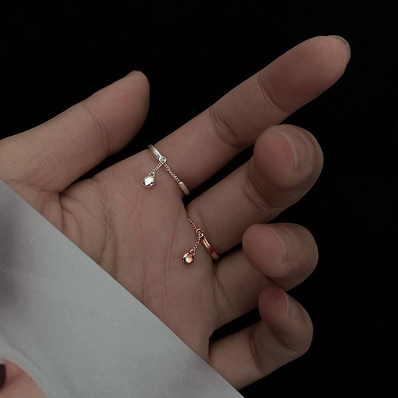 Корейские простые открытые кольца с кисточками, милый подарок для женщин, кольцо с холодным ветром, индивидуальное ювелирное украшение, настроение