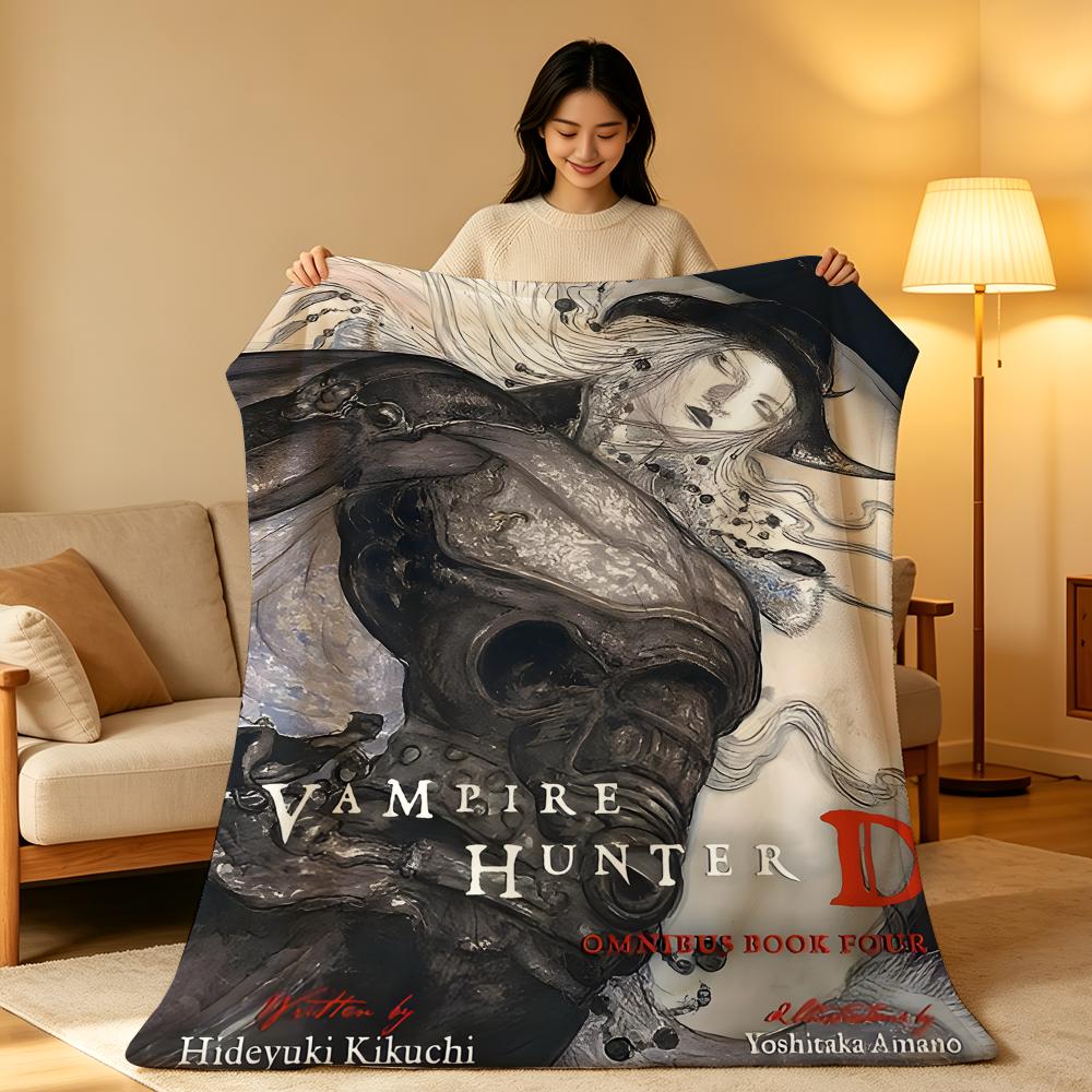 Аниме V-Vampire H-Hunter D-D Бросок Высокоплотное Короткое Плюшевое Одеяло Мягкое Нежное к Коже для Дивана Дневного Сна Комнаты с Кондиционером
