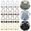 4Sets Mini Gourd Style DIY Trousers Bags Accessories Dolls Buckles Metal Buckle Doll Belt Buttons