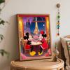 Disney Микки Минни Маус Париж Эйфелева башня Ночь Картина по номерам Набор для рисования Арт-набор Домашний Декор Подарок