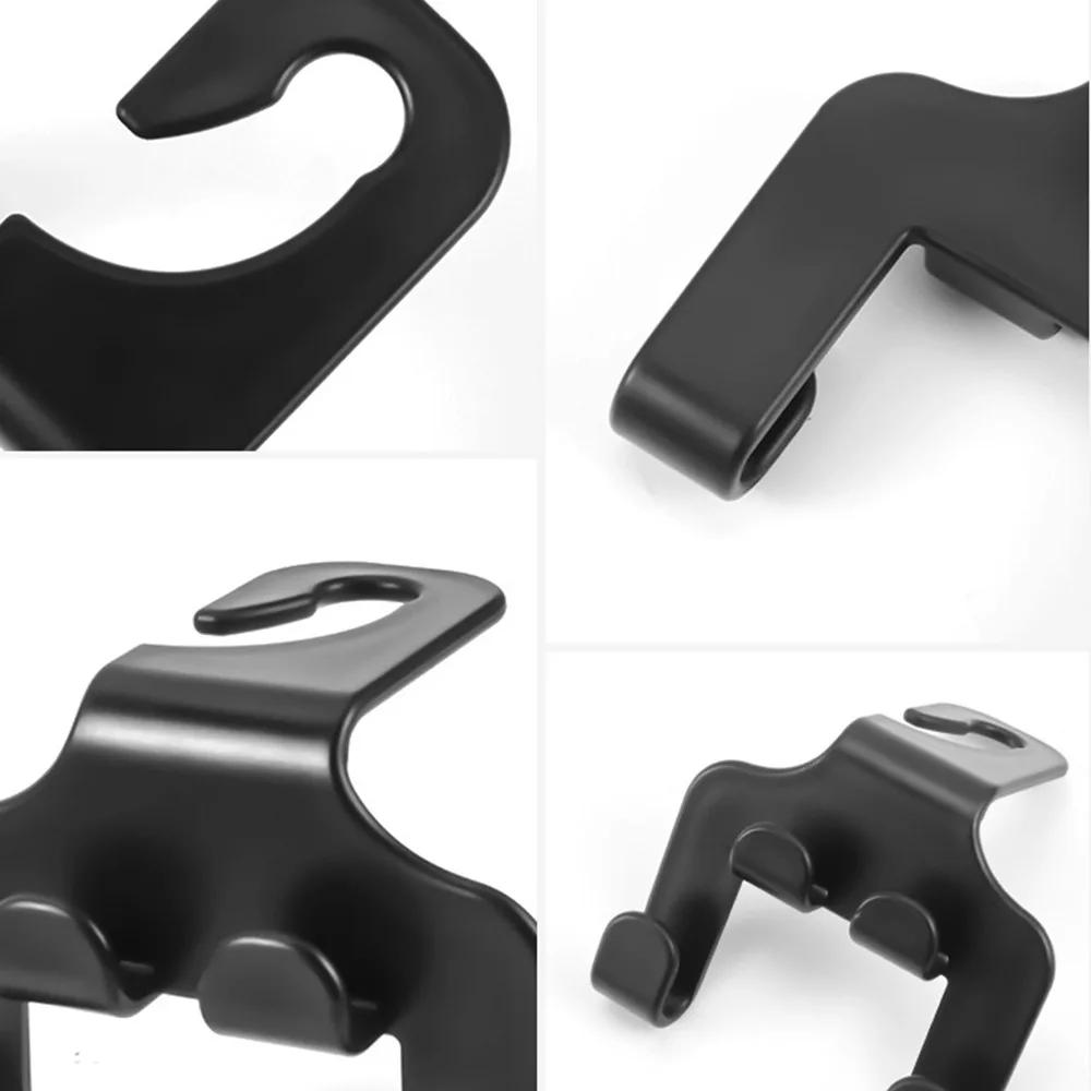 Универсальные крючки на подголовник автомобиля Сверхпрочный АБС-пластик Вешалка на спинку сиденья для сумок, продуктов, пальто, зонта Автомобильные аксессуары-органайзер