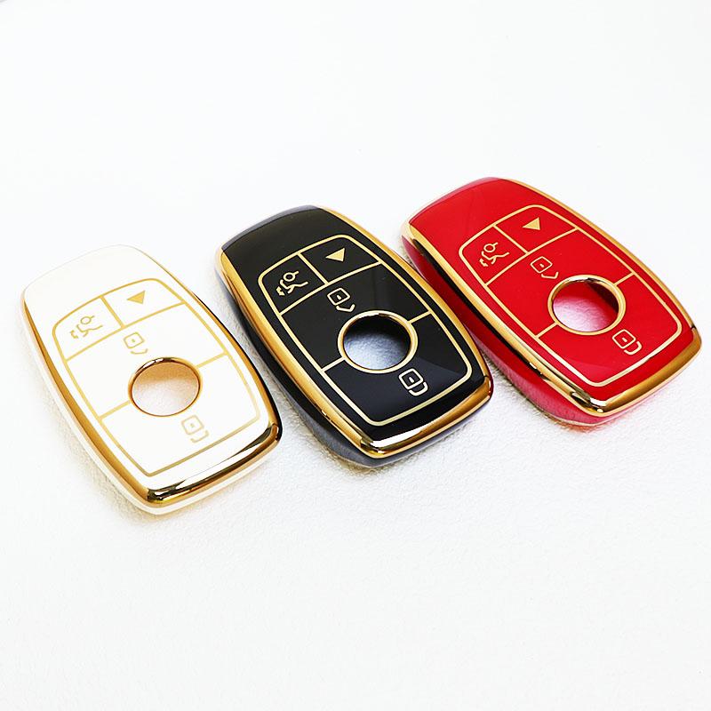 Бесключевой корпус для Mercedes Benz W213 W222 G63 E300 E200 Amg A B C E S G Класса Glb Glc Gle Gls W177 Защитный чехол для автомобильного ключа