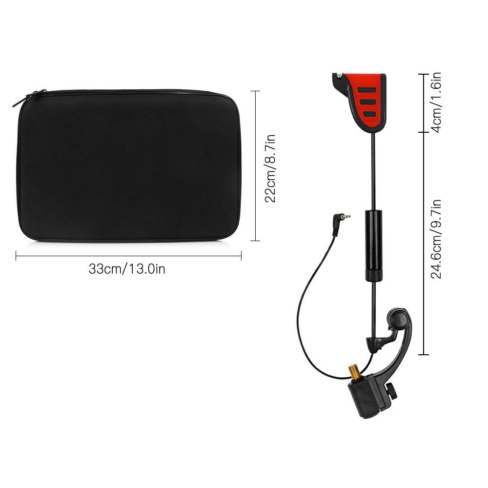 Набор рыболовных свингеров Светодиодный индикатор поклевки Свингер с подсветкой и футляром для хранения Рыболовные снасти