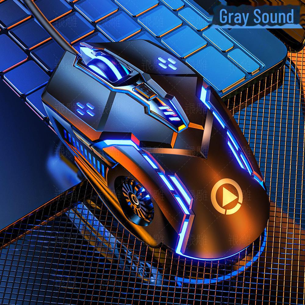 Проводная бесшумная игровая мышь Silver G5 с подсветкой — механическая конструкция для киберспорта и компьютерных аксессуаров