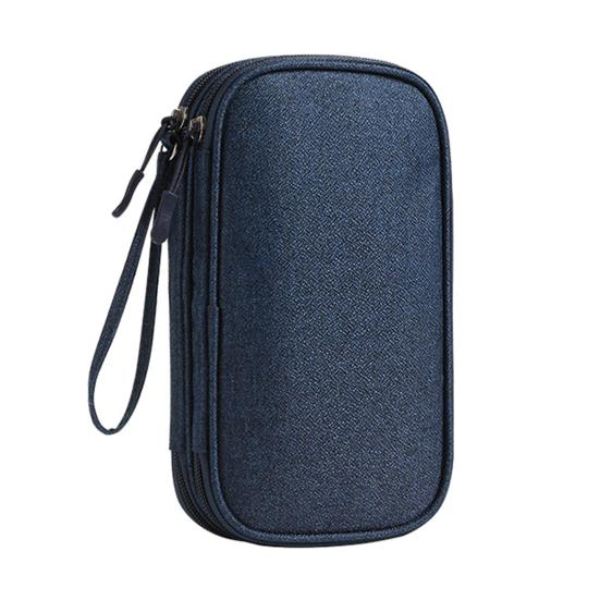 Portable Cable Organizer Bag Electronics Accessories Storage Pouch Waterproof Cable Bag for Chargers Power Bank USB Cables Earphones SD Cards
