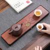 Rosewood Dry Brewing Tea Tray, Rectangular Anti-Slip Gongfu Tea Set with Drainage - Compact HomeUseWoodenTea CeremonyAccessories