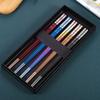 304 Stainless Steel Titanium Plated Gold Square Chopsticks Home Hotel Chopsticks Gift Box Set