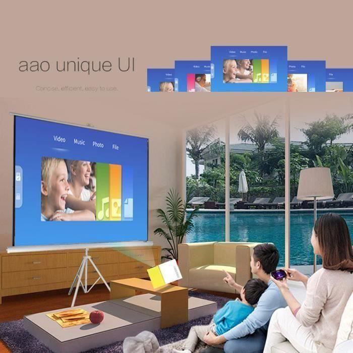 Fw1S Yg300 Светодиодный проектор 1080P Проекционная машина с USB HDMI AV Micro SD портом Мини карманный пульт дистанционного управления H03F97