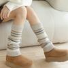 1 пара осенне-зимних вязаных носков-гетр в полоску Лолита