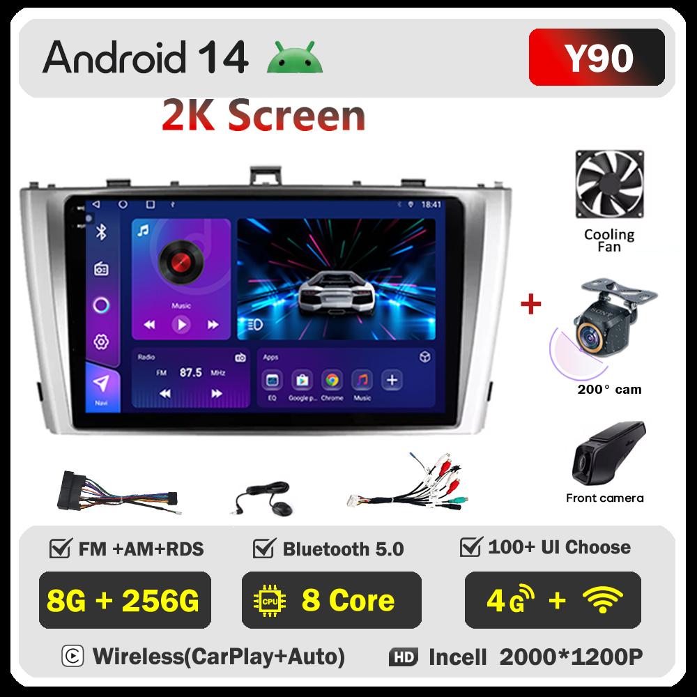 Для Toyota Avensis 3 T27 2008-2015 автомобильный радиоплеер Car Carplay экран Autoradio Mirror Link Android Auto сенсорный экран 8 ядер