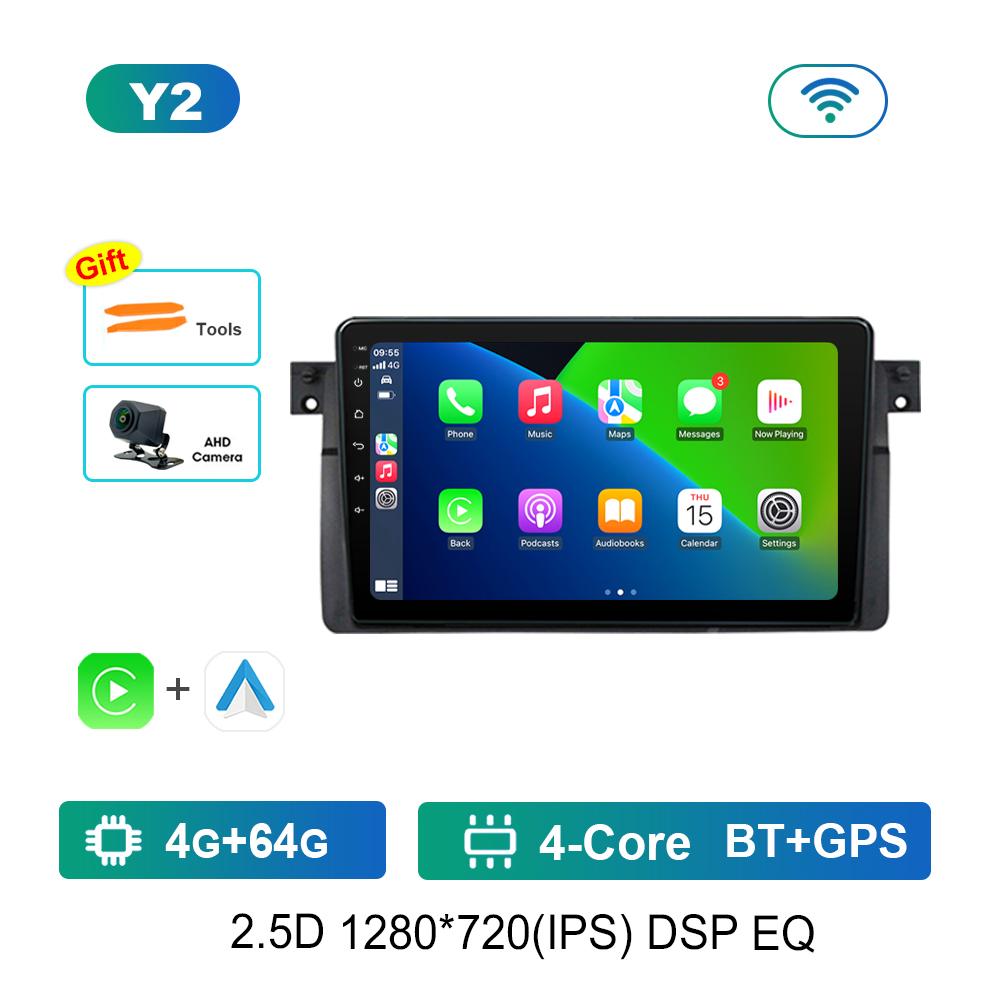 Android Car Radio Multimedia Video Player для BMW E46 M3 318/320/325/330/335 Bluetooth GPS навигация WiFi HD сенсорный экран