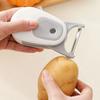 Креативная многофункциональная овощечистка 3-в-1, складная, прочная, для фруктов, магнитная картофелерезка, кухонный инструмент для дома