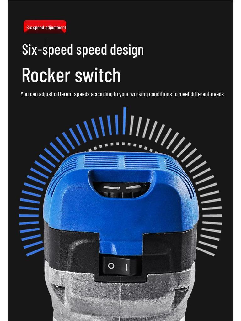 Электрический деревообрабатывающий триммер и фрезер с бакелитовой основой