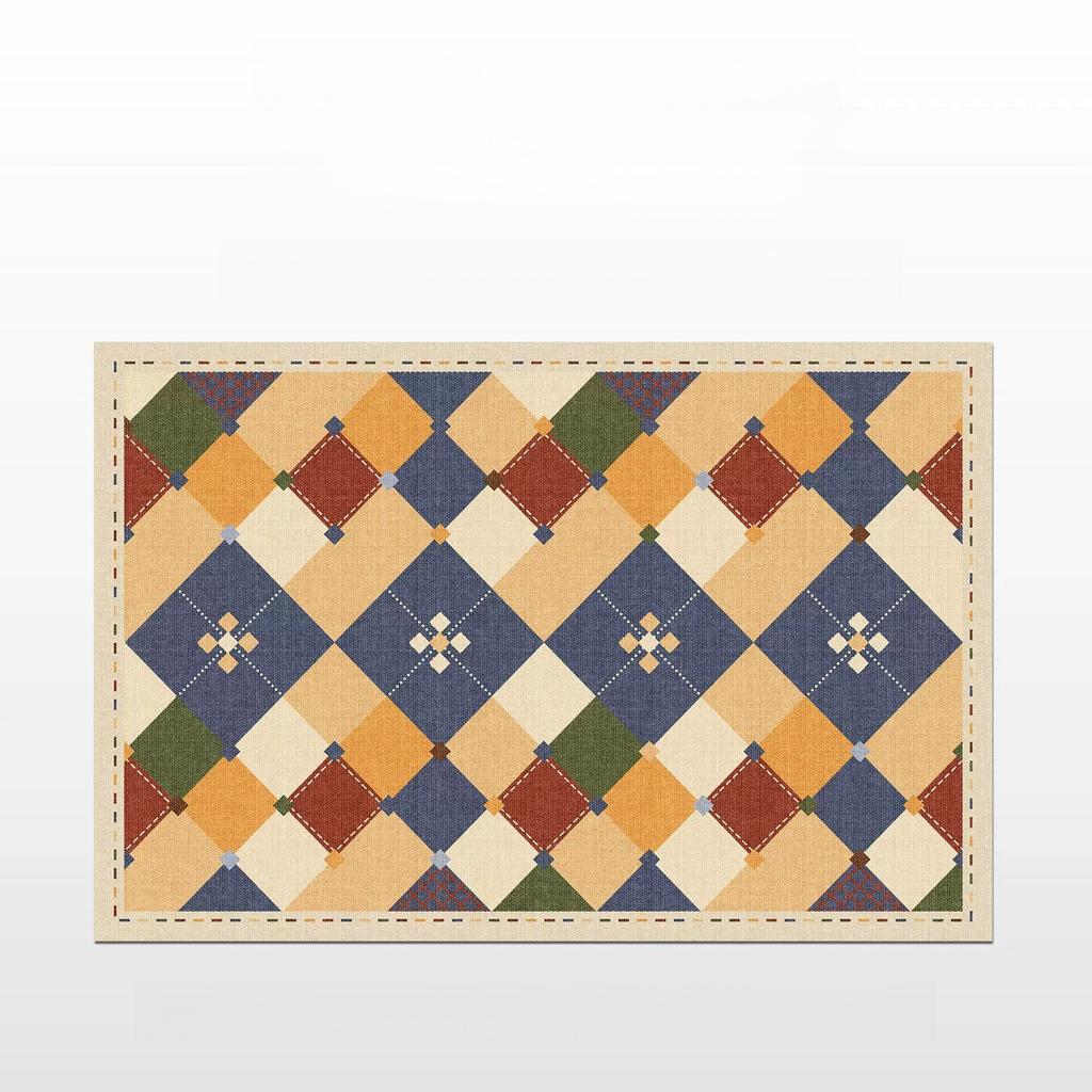 Dopamine Color Bedroom Decor Soft Carpet Nordic Style Carpets for Living Room Washable Lounge Floor Mat Anti-slip Cloakroom Rug